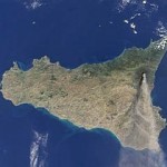 Image satellite de l'Etna