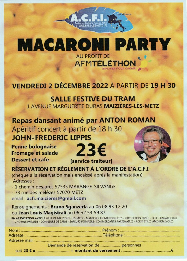 Macaroni party 2022