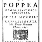 Monteverdi, Couronnement de Poppée, Opéra musicale, 1642
